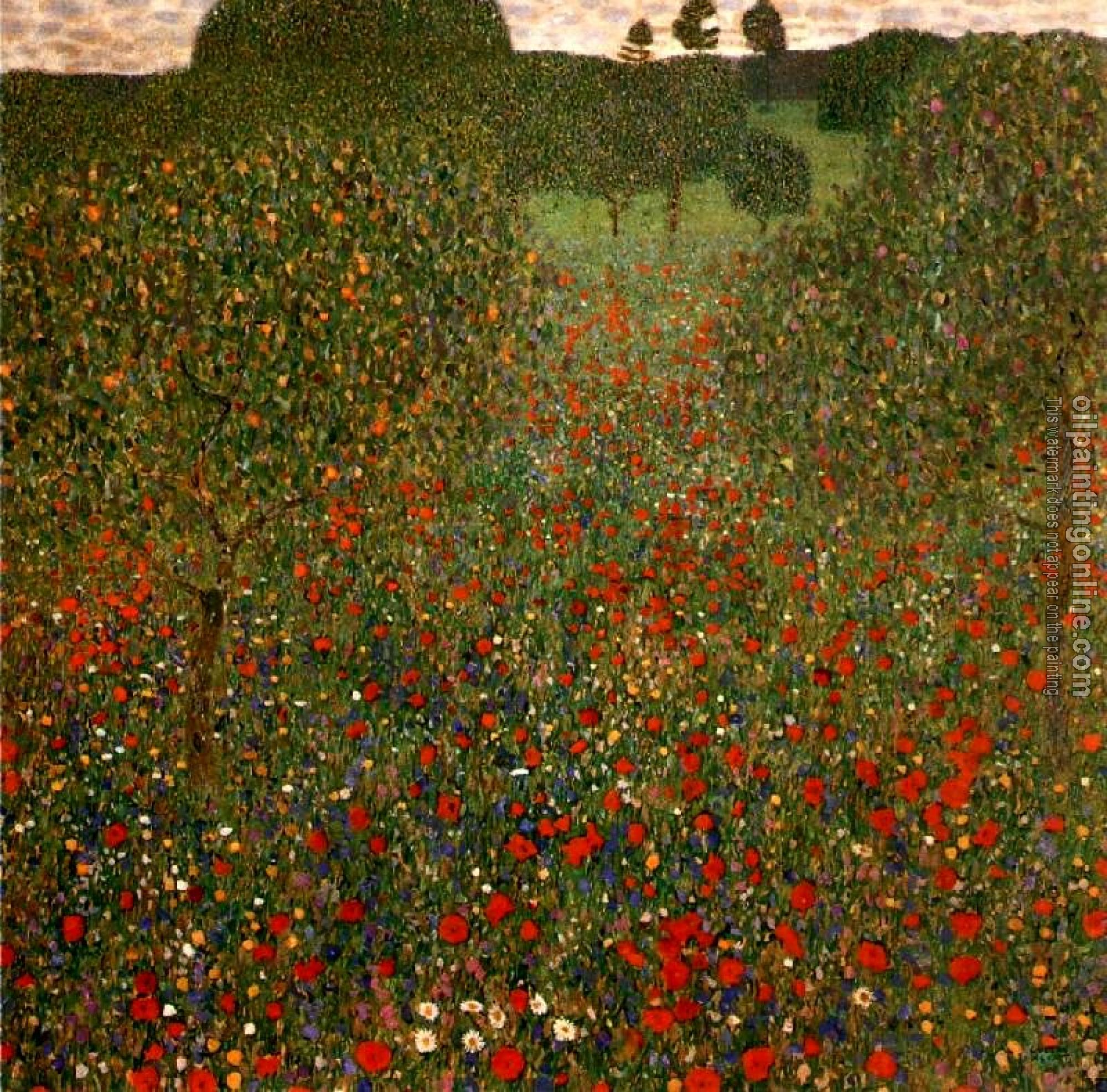 Klimt, Gustav - Poppy Field